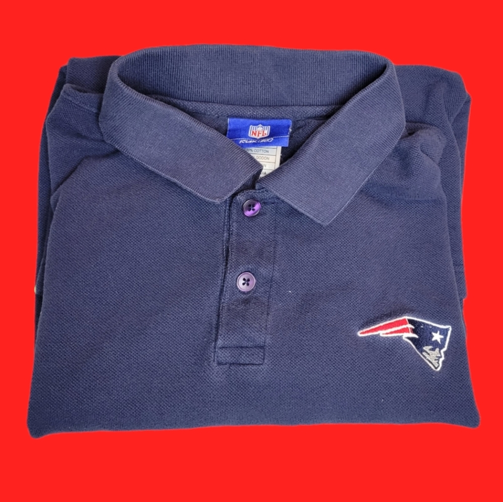 N.E. Patriots Collared polo golf shirt NFL